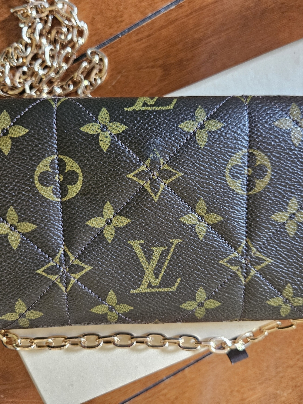 Louis Vuitton Monogram Sarah Etoile Wallet With Added Chain - Picture 3 of 12